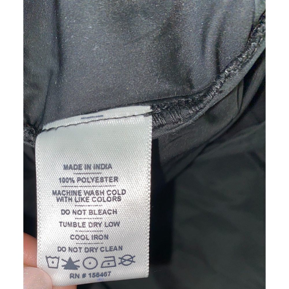 Bearded Goat Mens Large Jacket Black Pockets‎ Full Zip Windbreaker - Picture 5 of 6